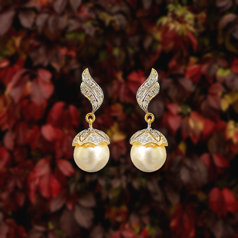 Sterling Silver Star Freshwater Pearl Earrings — Designs By S&R
